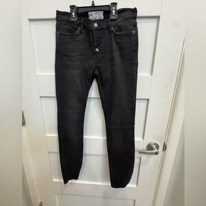 Free People High Rise Black Jeans
